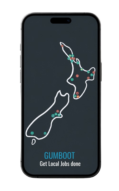 Gumboot app shown on a phone